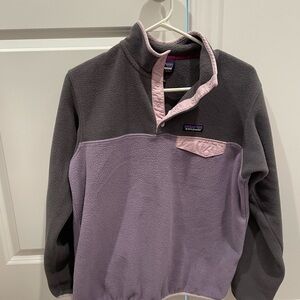 Patagonia Pink and Gray Synchilla Fleece